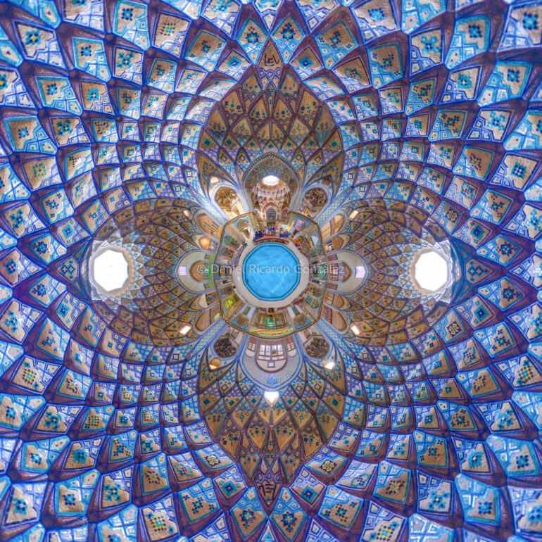 Basar Kaschan Ornament Orient Iran. Bazaar Kashan.