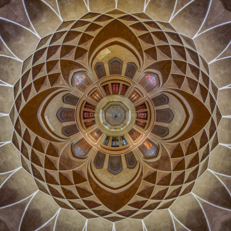 Windturm Yazd Ornament Orient Iran